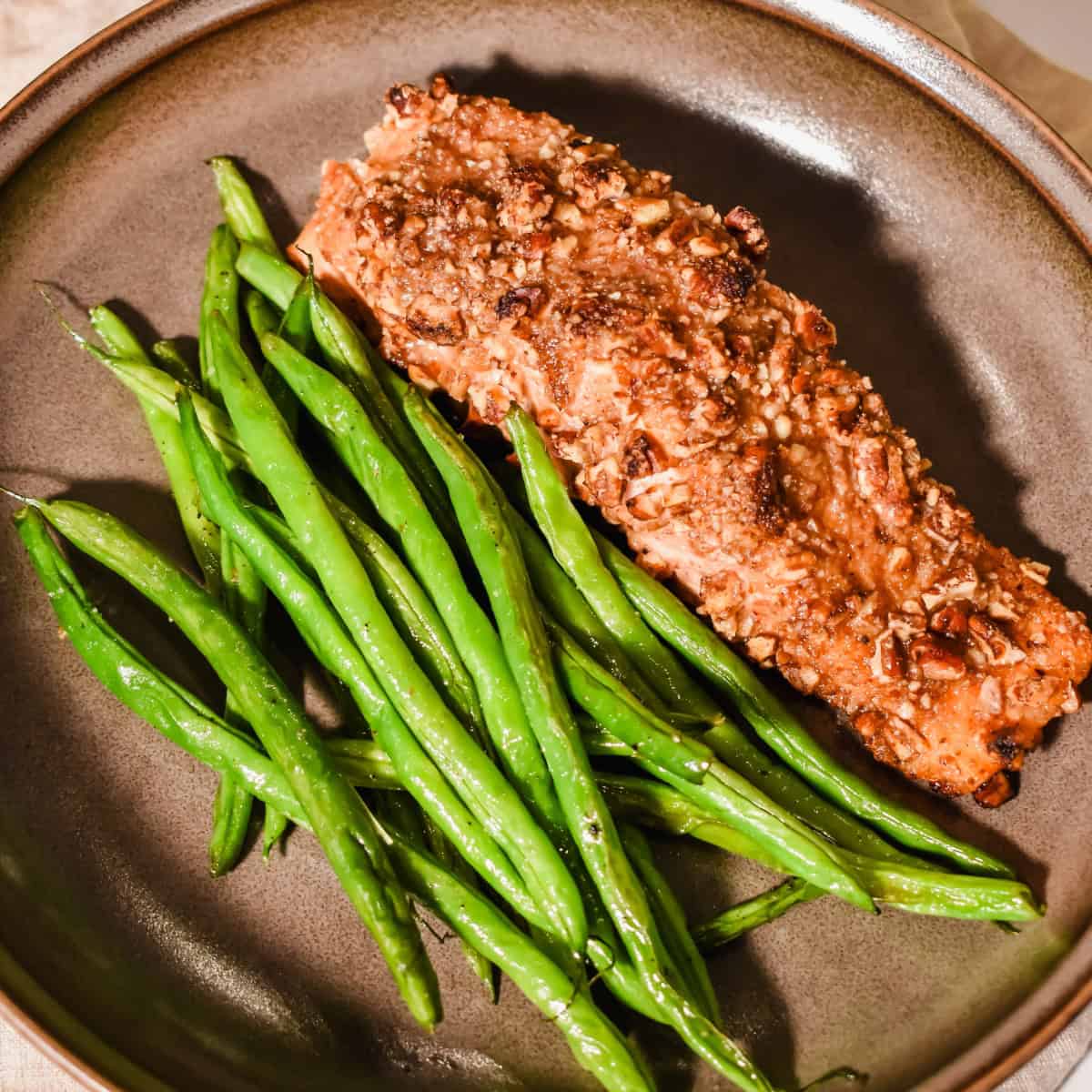 Delicious and low effort pecan crusted salmon recipe