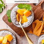 Pinterest picture of my creamy coconut chia pudding.