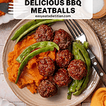 Descriptive photo of my bbq meatballs.