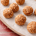 Descriptive photo of my pumpkin spice energy balls.