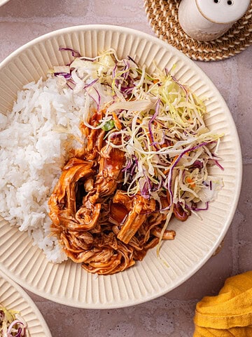 Overhead shot of my bbq pulled pork.