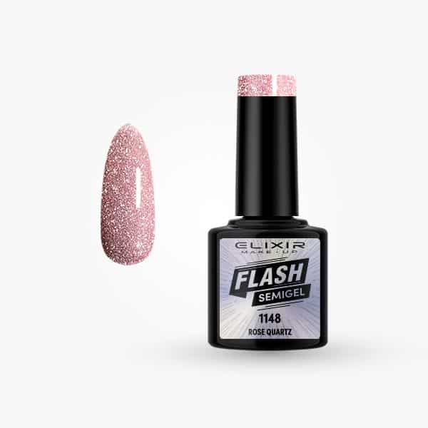 Ημιμόνιμο βερνίκι Flash 8ml – #1148 (Rose Quartz) 1 Ημιμόνιμο βερνίκι Flash 8ml – #1148 (Rose Quartz)