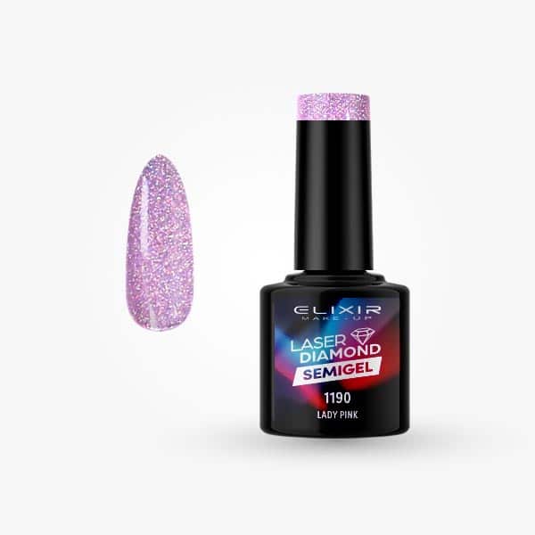Ημιμόνιμο βερνίκι Laser Diamond 8ml – #1190 (Lady Pink) 1 Ημιμόνιμο βερνίκι Laser Diamond 8ml – #1190 (Lady Pink)