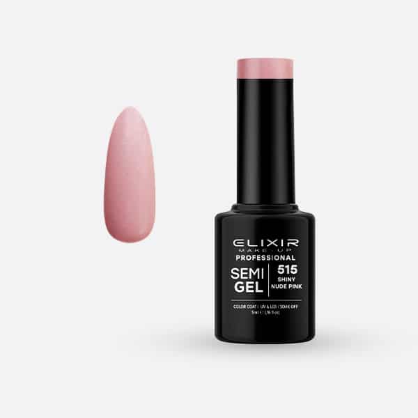 Ημιμόνιμο βερνίκι 5ml - #515 (Shiny Nude Pink) 1 Ημιμόνιμο βερνίκι 5ml – #515 (Shiny Nude Pink)