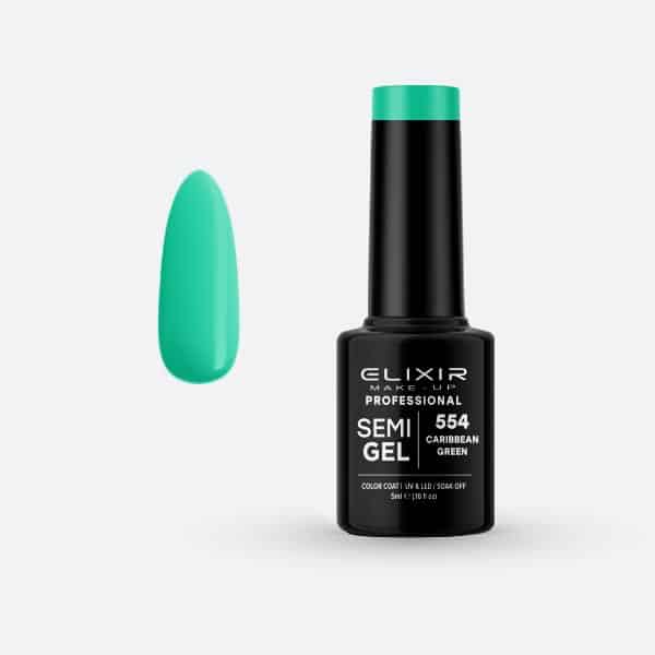 Ημιμόνιμο βερνίκι 5ml – #554 (Caribbean green) 1 imimonimo-verniki-5ml-554-caribbean-green