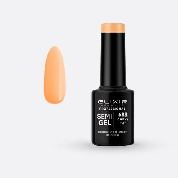 Ημιμόνιμο βερνίκι 5ml – #688 (Creamy Puff) 1 Ημιμόνιμο βερνίκι 5ml – #688 (Creamy Puff)