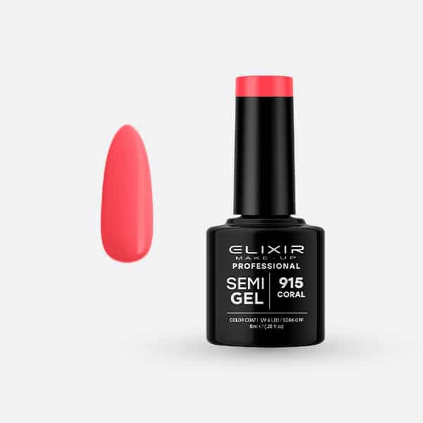 Ημιμόνιμο βερνίκι 8ml – #915 (Coral)