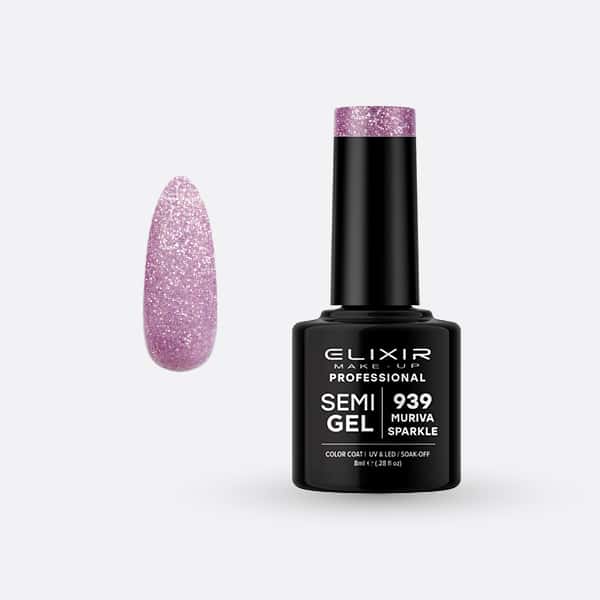 Ημιμόνιμο βερνίκι 8ml – #939 (Muriva Sparkle)