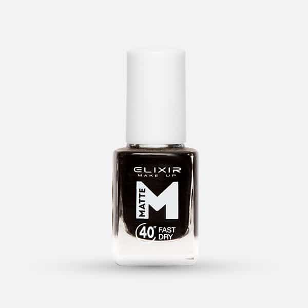 Βερνίκι Matte 40" & Up to 8 Days - #M02 (Black) 1 Elixir Matte elixir