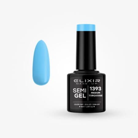 Ημιμόνιμο βερνίκι 8ml - #1393 Medium turquoise