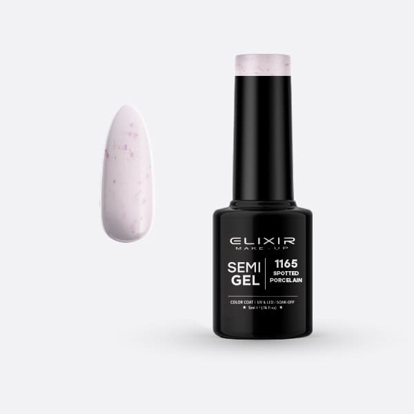 Ημιμόνιμο βερνίκι 5ml – #1165 (Spotted Porcelain) 1 5ml semigel