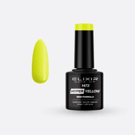 Ημιμόνιμο βερνίκι Hyper 8ml – #1473 (Hyper Yellow)