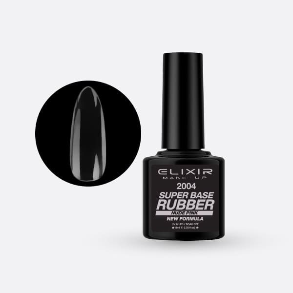 Super Rubber Base Coat 8ml– #2004 (Nude Pink) New Formula