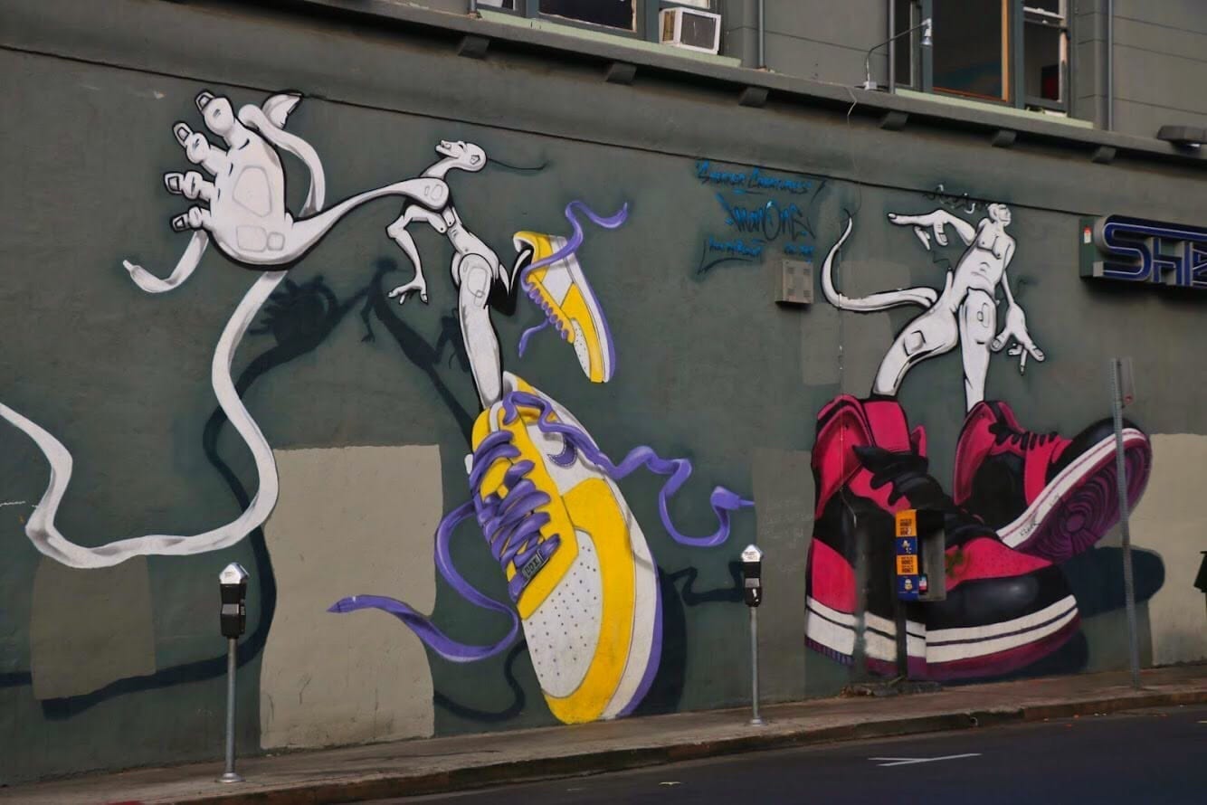 Street Art in LA - Sneakers
