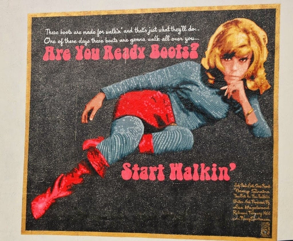 Street Art in LA - Nancy Sinatra