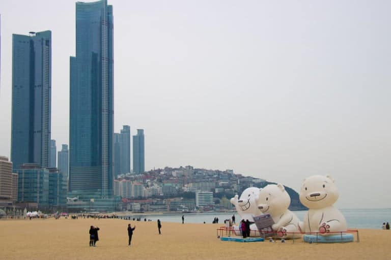 Haeundae Beach in Winter, Busan - Emma Jane Explores