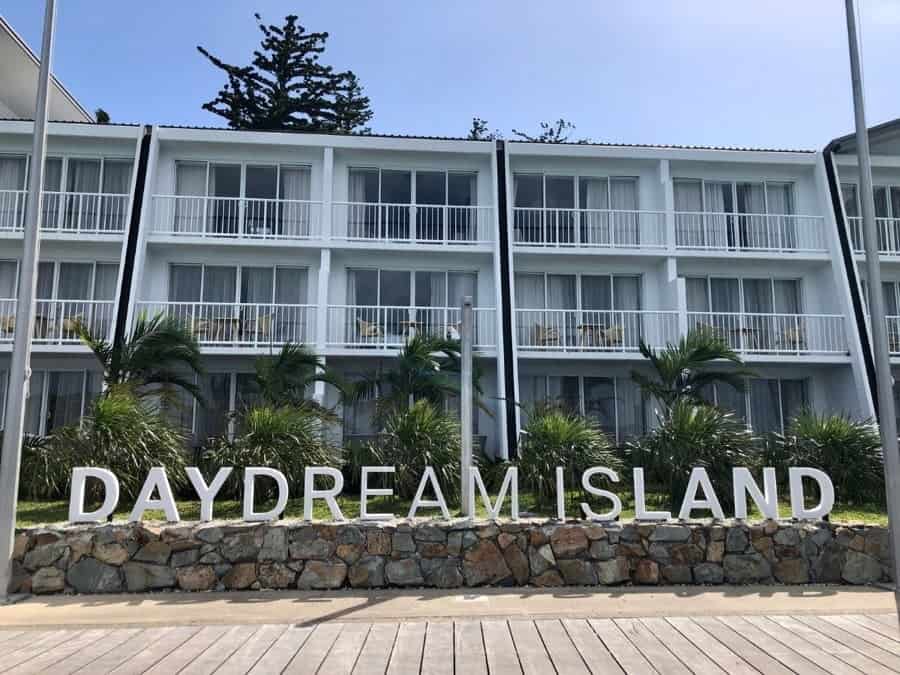 A large sign that says Daydream Island
