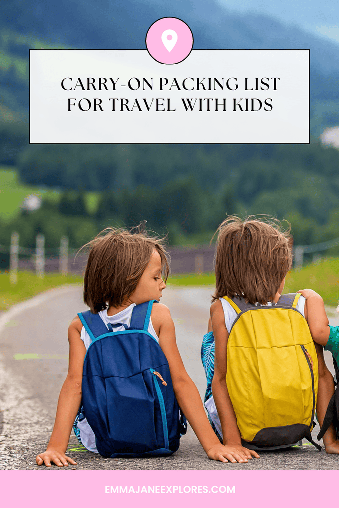 Carry-on packing list baby and toddler