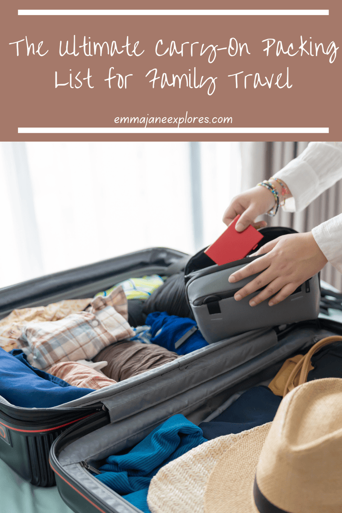 carry-on packing list baby and toddler