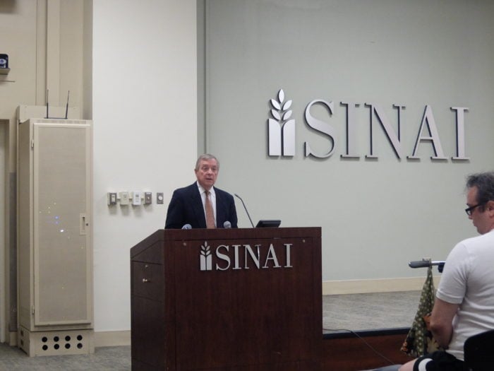 Sen. Durbin at Sinai Health System