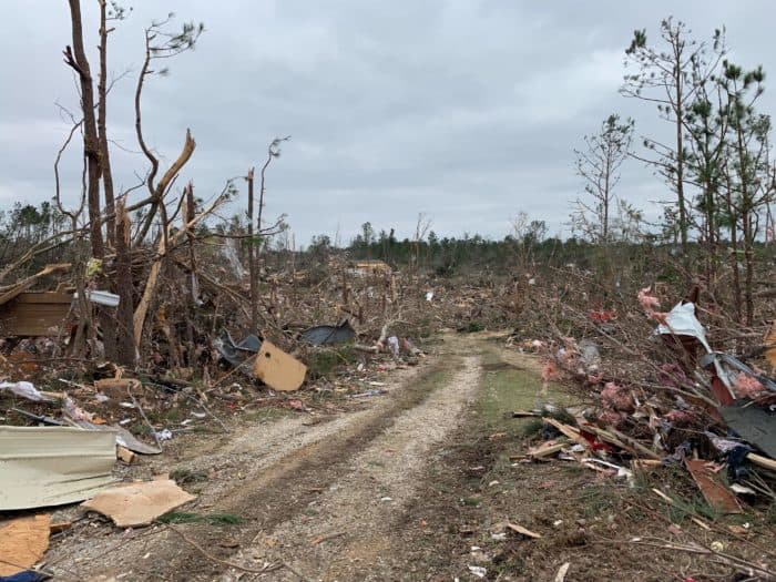 tornado destruction