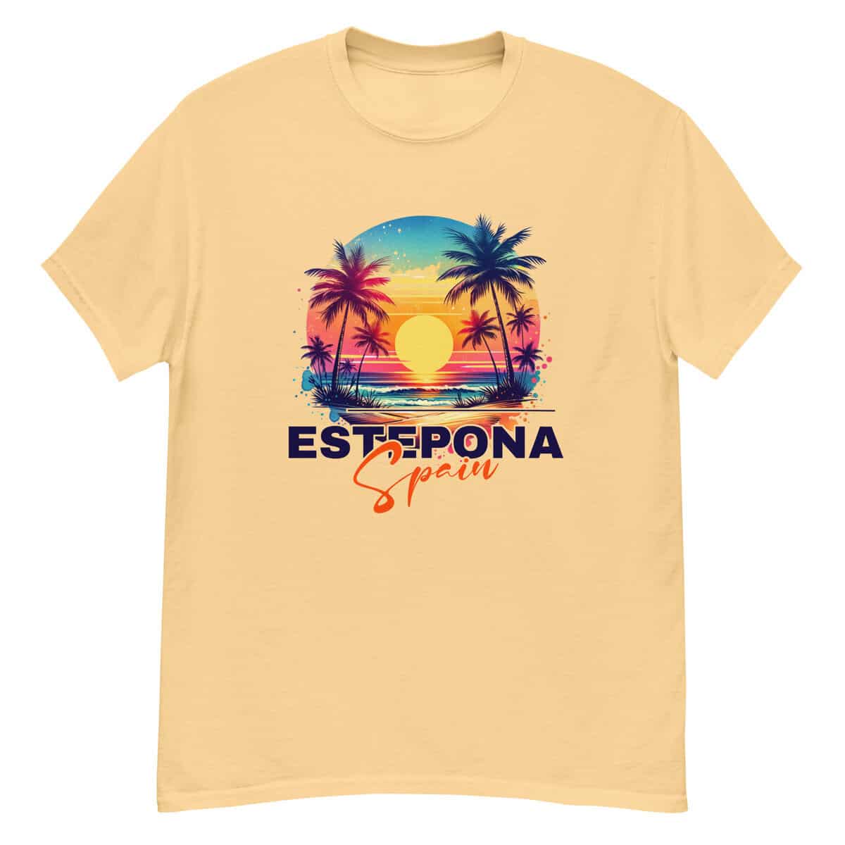 Estepona Colorful Sunset Splash Tee