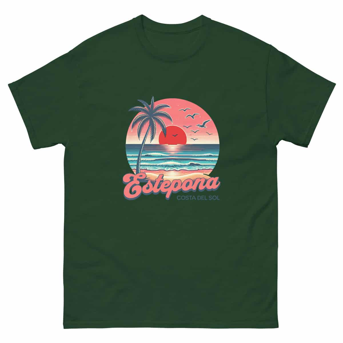 Estepona Costa Retro Sunset Tee - Image 11