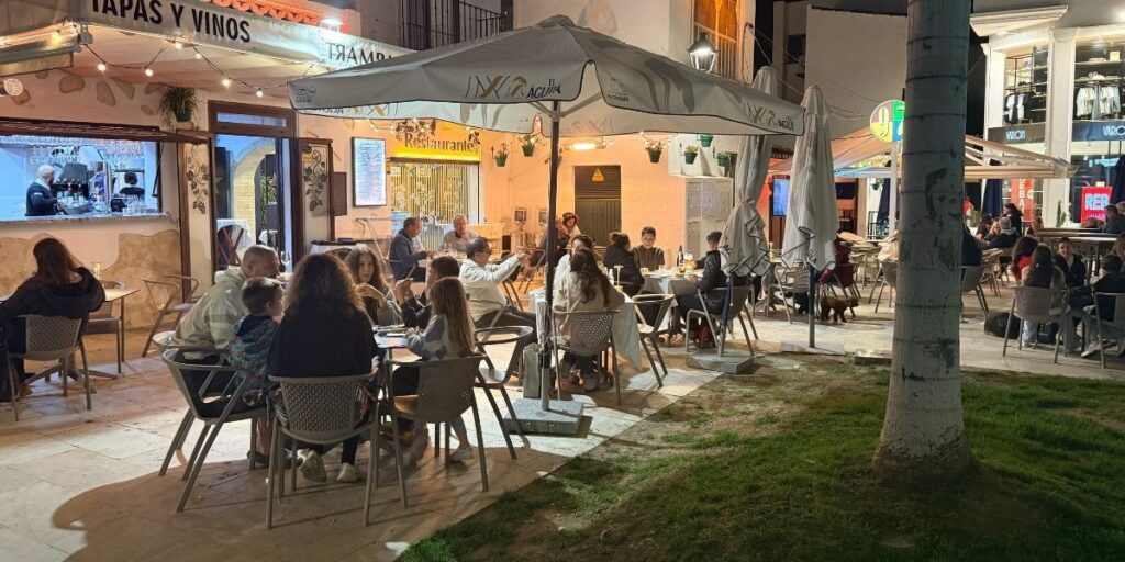 Eating late in Estepona