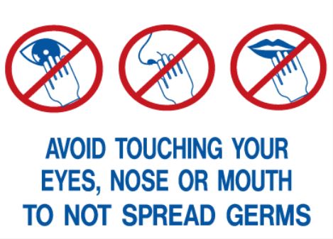 Coronavirus - what I need to know 3 avoid touching eyes