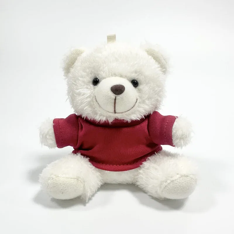 Custom 11cm Plush Teddy Bear with Logo T-Shirt