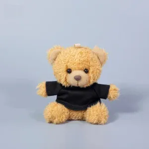 Mini Teddy Bear Keychain with T-Shirt