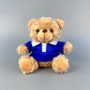 Plush Teddy Bear with Polo Shirt – 20cm & 25cm