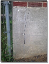 Cracked foundation | Ever Clean Clog-Free Gutter Systems - Kentucky, Cincinnati, & North Carolina