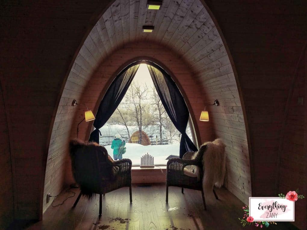 Inside the Arctic hotel in Norway