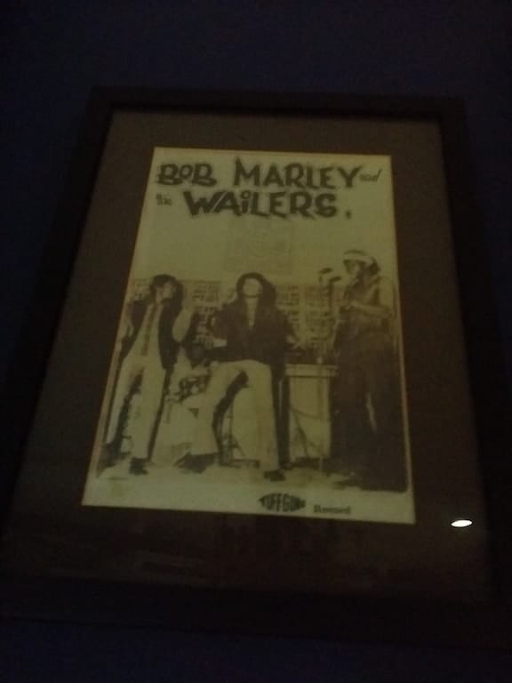 Bob Marley and the Wailers poster in Kingston