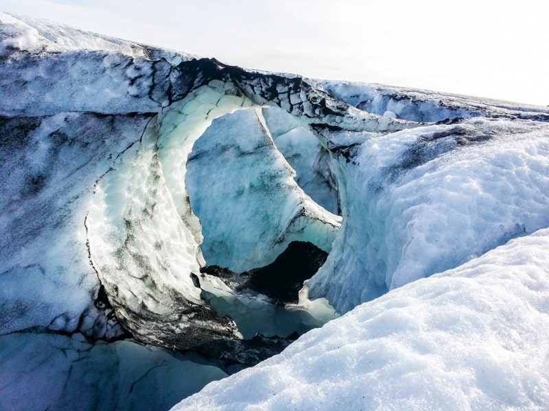 Solheimajokull Glacier in Iceland