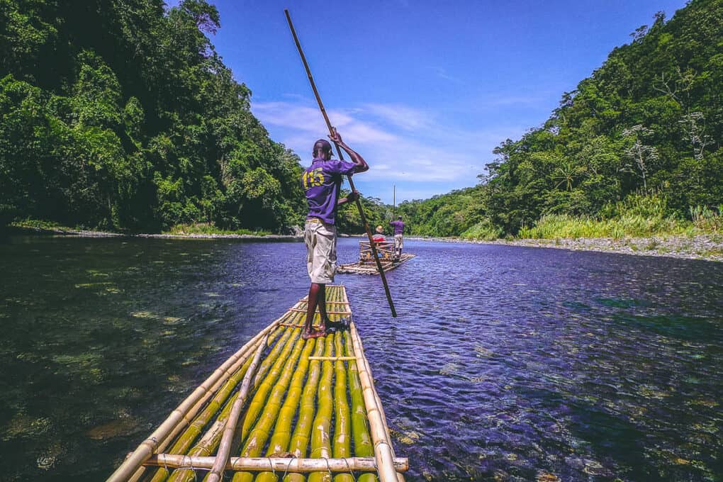 River rafting in Jamaica
