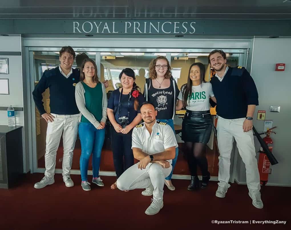 Bridge Tour on Royal Princess with the Ship Officers