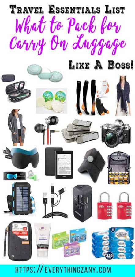 Travel Essentials Carry On Packing List