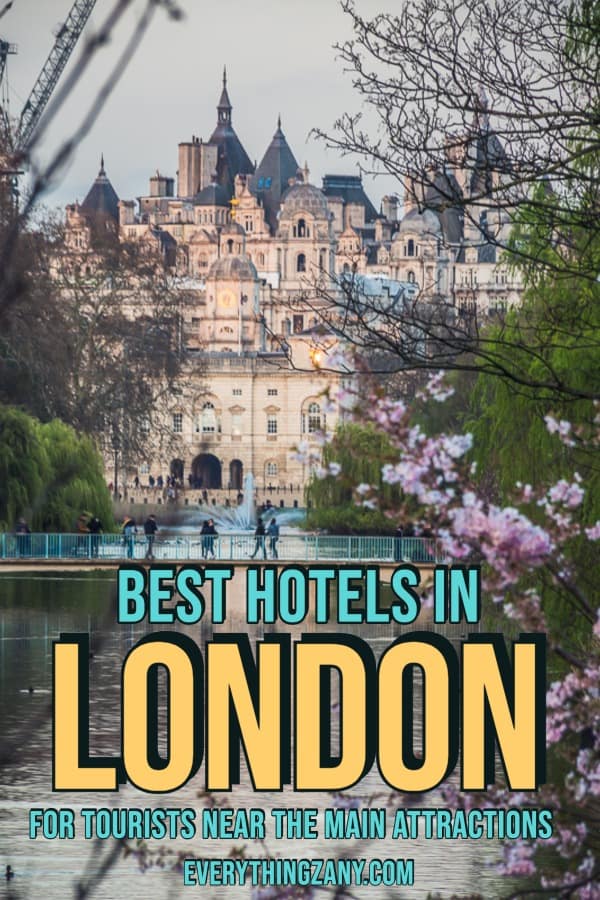 best hotels in london for tourists pin