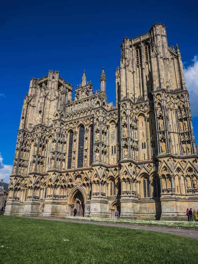 Wells Cathedral in Wells UK