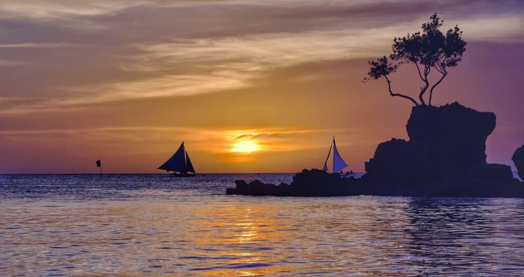 Sunset in Boracay Philippines