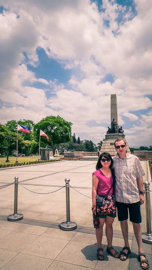 Steve and Ryazan Tristram in Luneta Manila