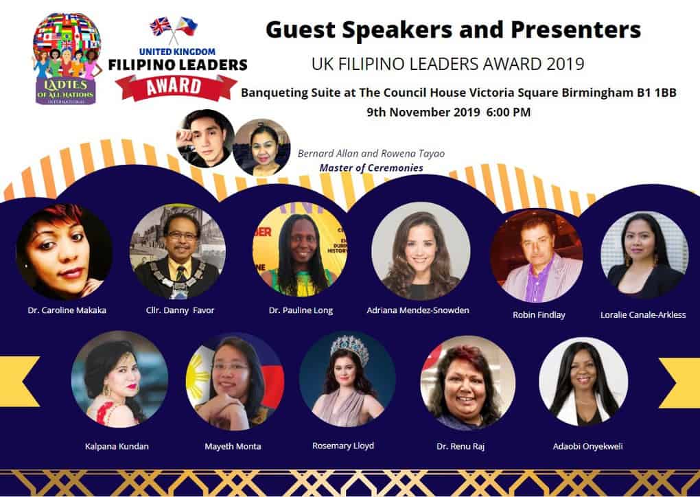 UK Filipino Awards Event Speakers