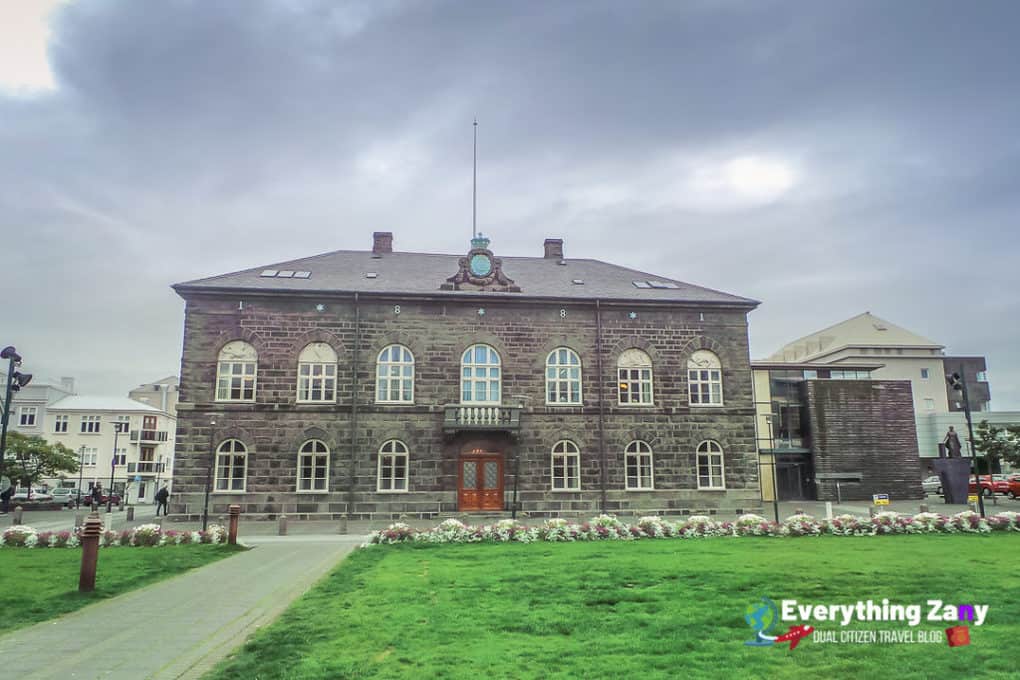 Parliament House in Reykjavik Iceland