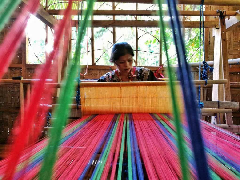 Hand Loom Weaving Machine - Photo Credit to Melo Villareal of Out of Town Blog