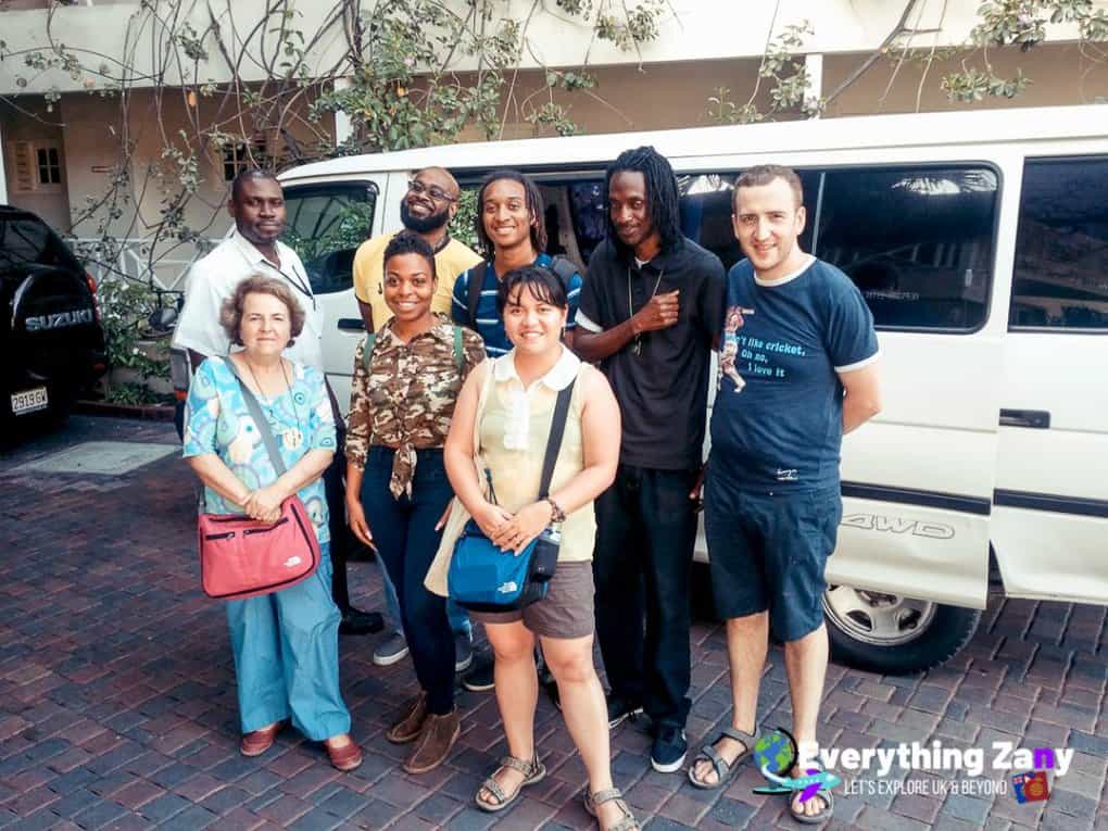 My family and I in Kingston Jamaica