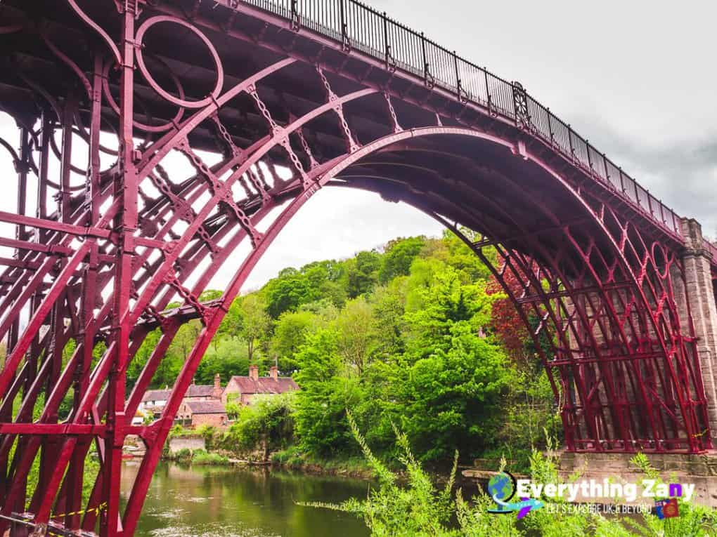 The Iron Bridge inscribed words on the bridge