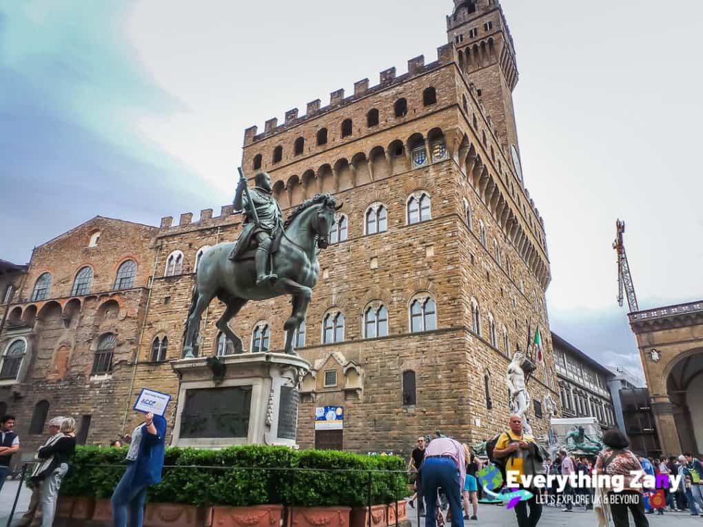 Equestrian Statue of Cosimo I di Medici in Florence Italy