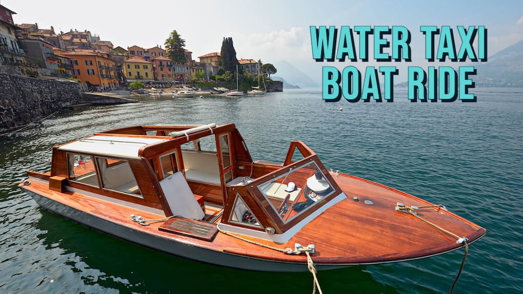 Water Taxi Boat ride in Lake Como